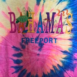 Tie Dye Bahamas shirt❤️💚💛
